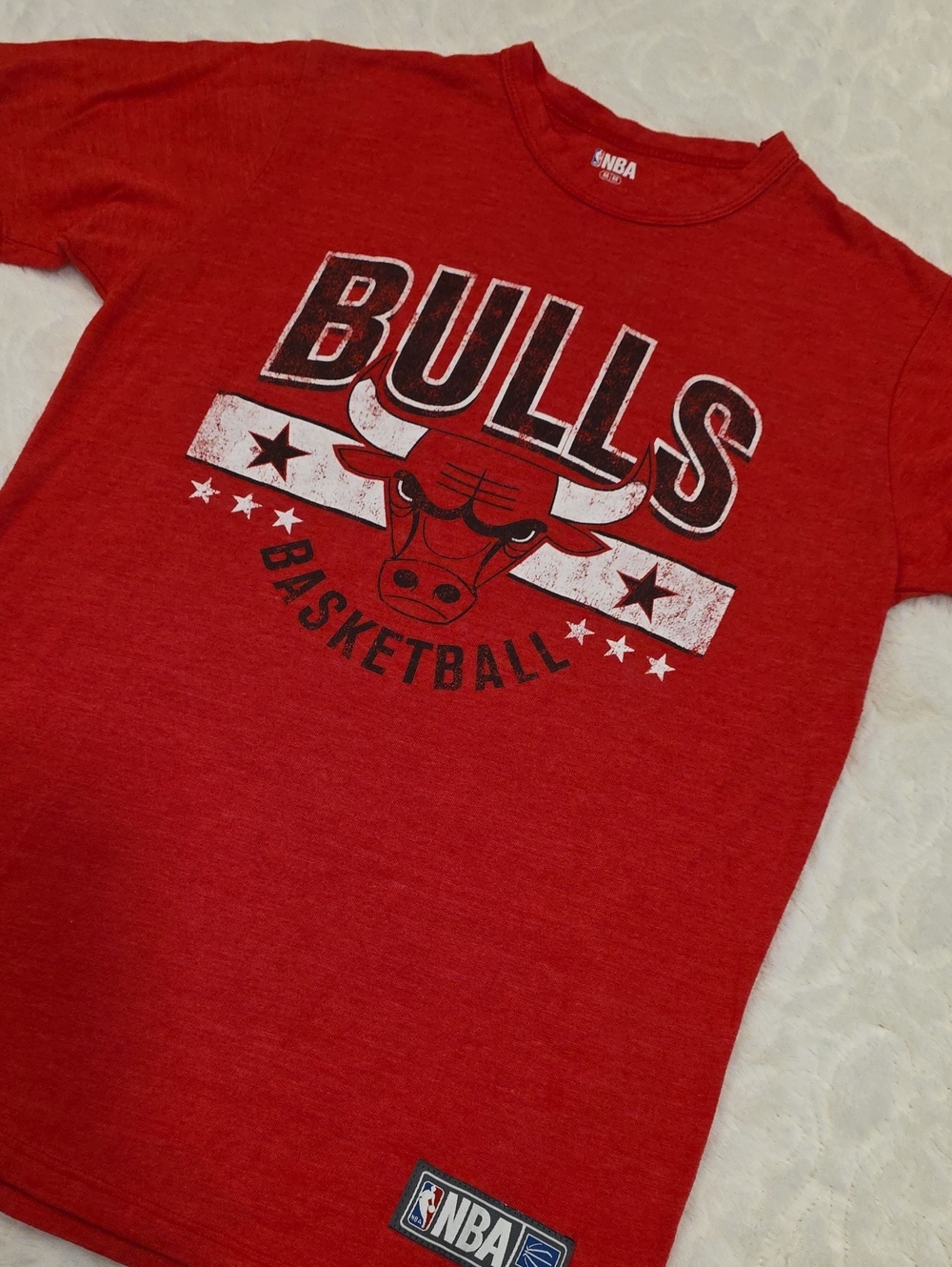 NBA Chicago Bulls Red Graphic Short Sleeve Tee